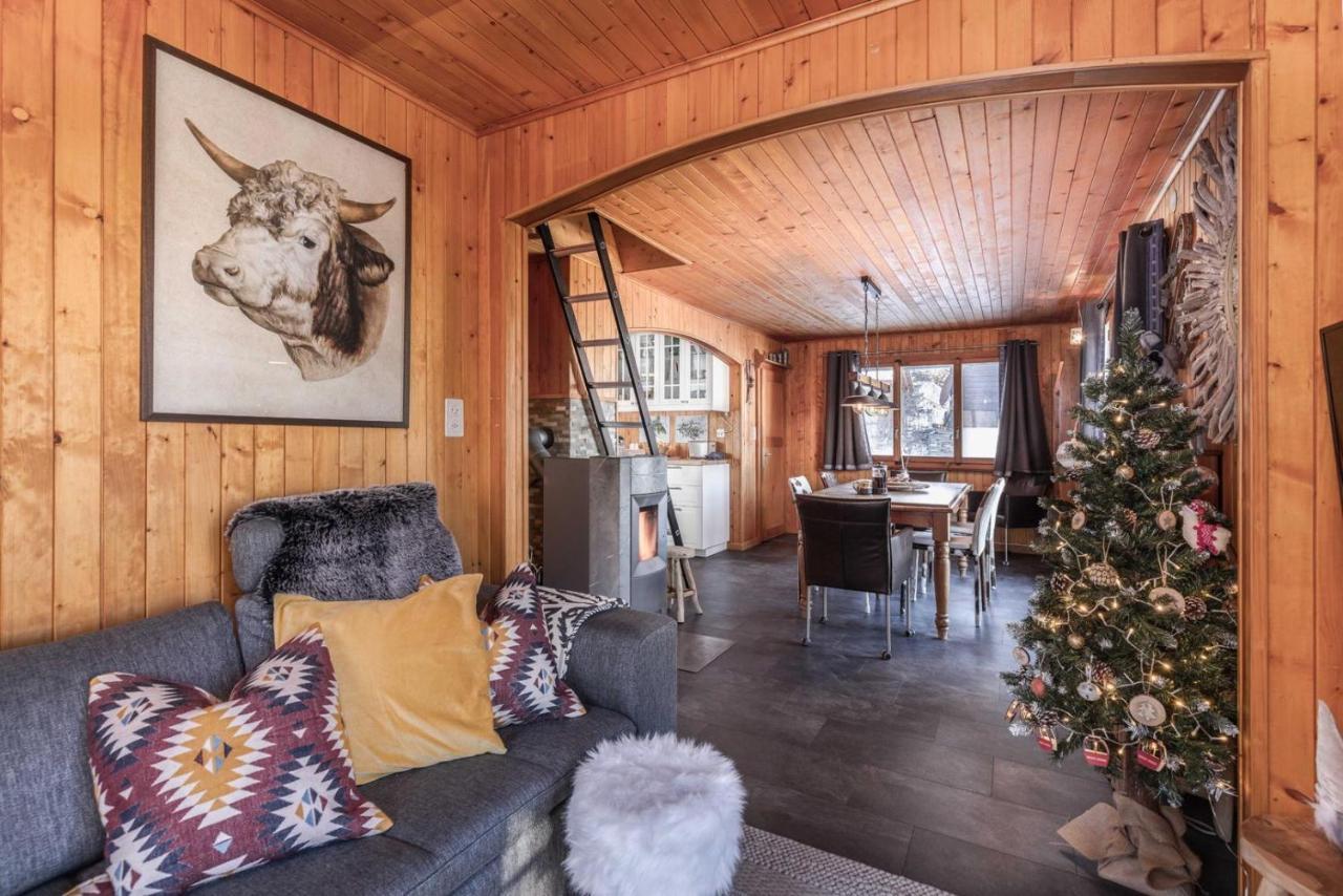 Chalet Noisette Authentic Swiss Chalet Perfect For Families La Tzoumaz Exteriér fotografie