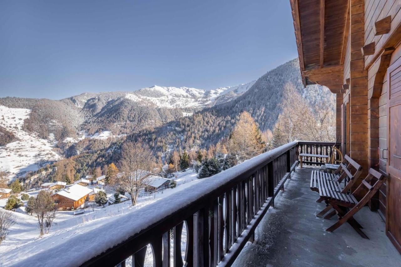 Chalet Noisette Authentic Swiss Chalet Perfect For Families La Tzoumaz Exteriér fotografie